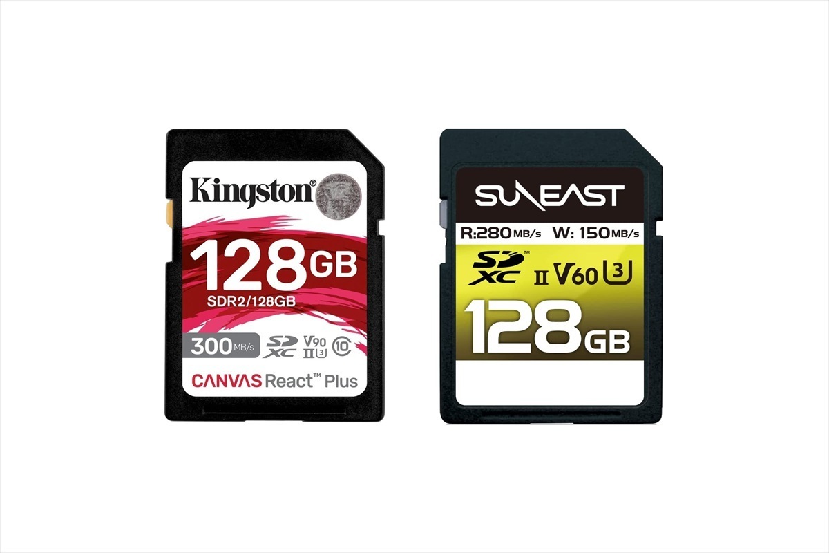 Kingston V90 128gb SDカード　2枚